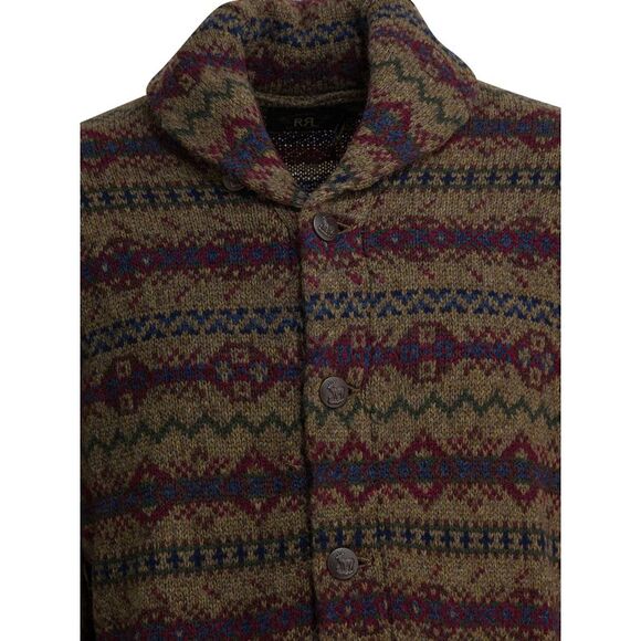 Rrl By Ralph Lauren Men Wool Cardigan - Picture 3 of 4
